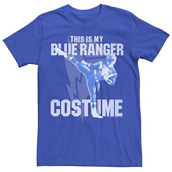 Men's Power Rangers Blue Ranger Halloween Costume Tee
