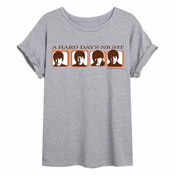 Juniors' The Beatles Vintage Oversized Tee