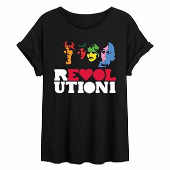 Juniors' The Beatles Revolution Oversized Tee