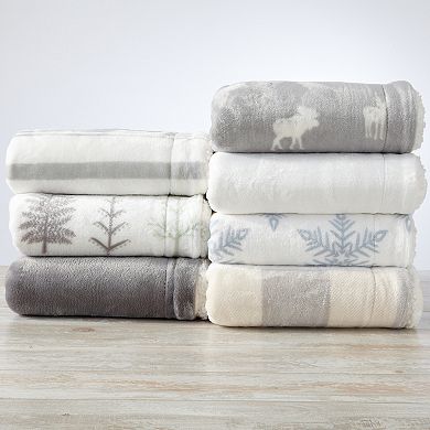 Madelinen® Kinsley Plush Velvet Sherpa Blanket