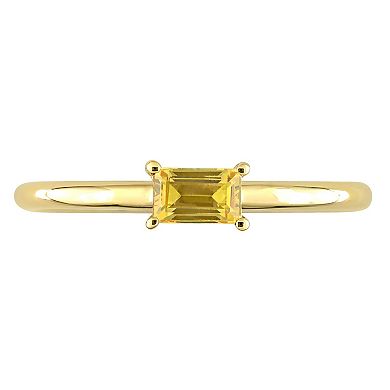 Stella Grace 10k Gold Yellow Sapphire Stackable Ring