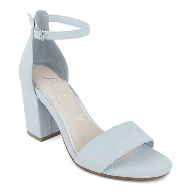 Women's Blue Block Heels