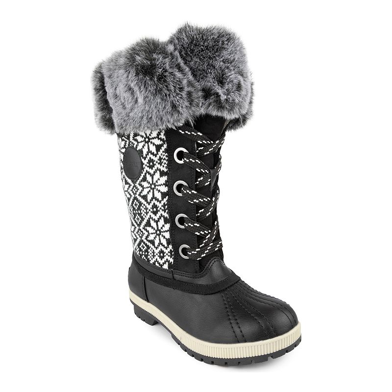 Size 8 London Fog Women's Melton 2 Cold Weather Tall Boot Women's Shoes