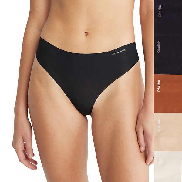 test Paard Snelkoppelingen Women's Calvin Klein Invisibles 5-pk. Thong Panty Set QD3556