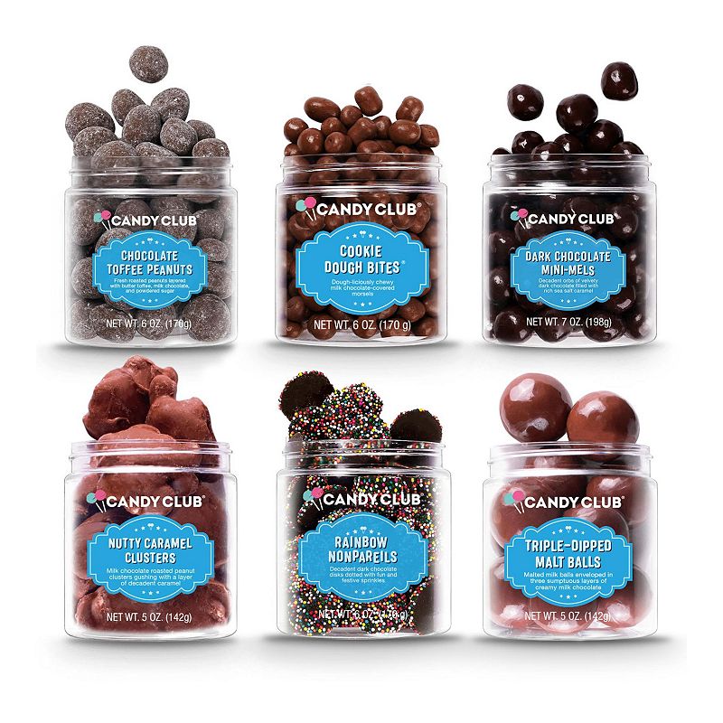 Candy Club Choco-lovers Delight Small Cup Set of 6, Multicolor