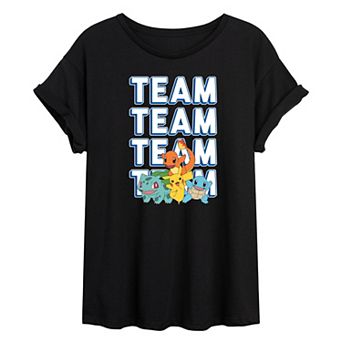 Juniors' Pok&eacute;mon Team Ideal Oversized Tee
