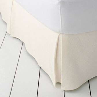 Lands' End California Basketweave Matelasse Bedskirt