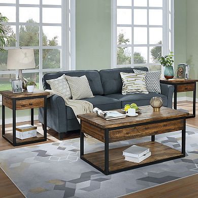 Alaterre Furniture Claremont Rustic Coffee Table & End Table 2-piece Set