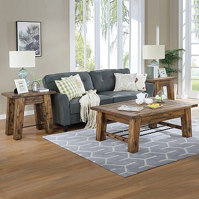 Alaterre Furniture Durango Rustic Coffee Table & End Table 3-piece Set