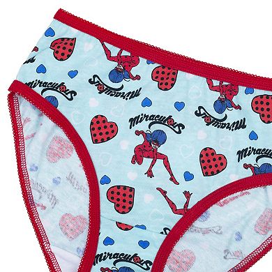 Girls 4-8 Miraculous Lady Bug 7-Pack Brief Underwear