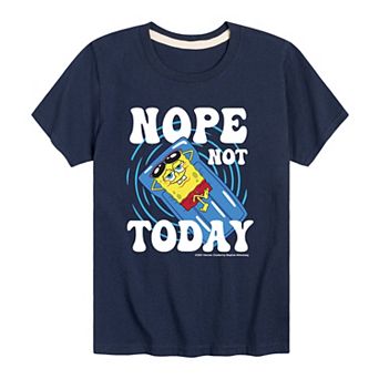 Boys 8-20 Spongebob SquarePants Nope Not Not Today Graphic Tee