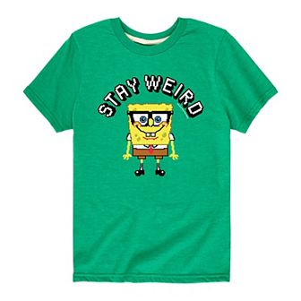 Boys 8-20 Spongebob SquarePants Stay Weird Graphic Tee