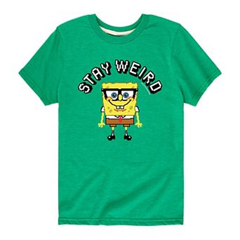 Boys 8-20 Spongebob SquarePants Stay Weird Graphic Tee