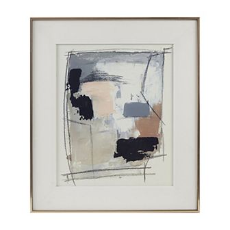 Madison Park Abstract Reveal Double Matted Glass Framed Wall Art