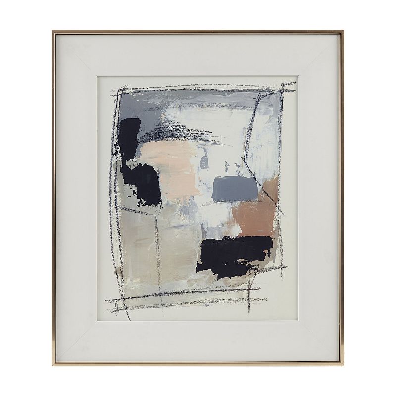 Abstract Reveal Abstract Double Matted Framed Glass Wall Art - Madison Park