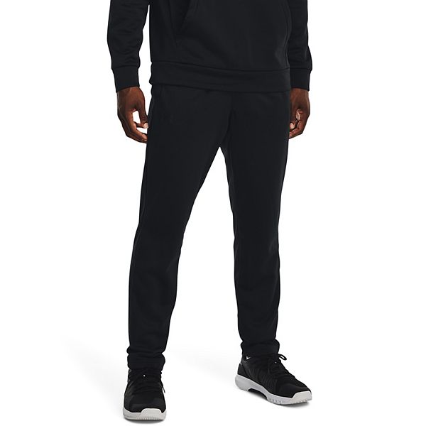 Big & Tall Under Armour Fleece Pants - Black (4XL)