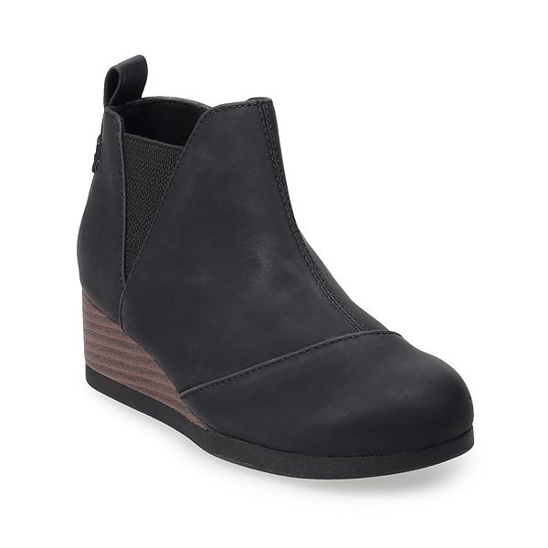 Wedges black clearance boots