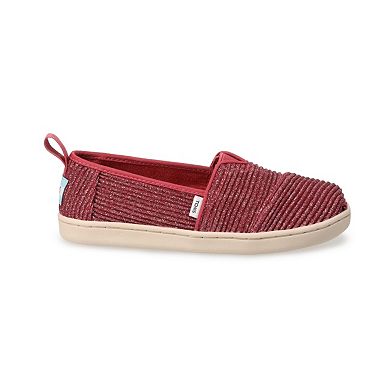 TOMS Glimmer Corduroy Girls' Alpargata Shoes
