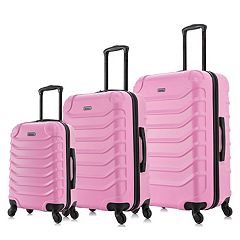 Juicy Couture Kitra 3-Piece Set Hardside Luggage, Pink