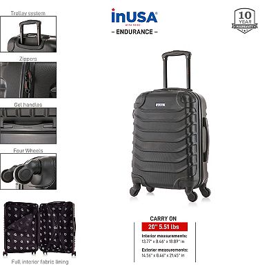 InUSA Endurance Hardside Spinner Luggage