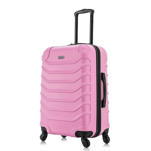 InUSA Endurance Lightweight Hardside Large Checked Spinner Suitcase