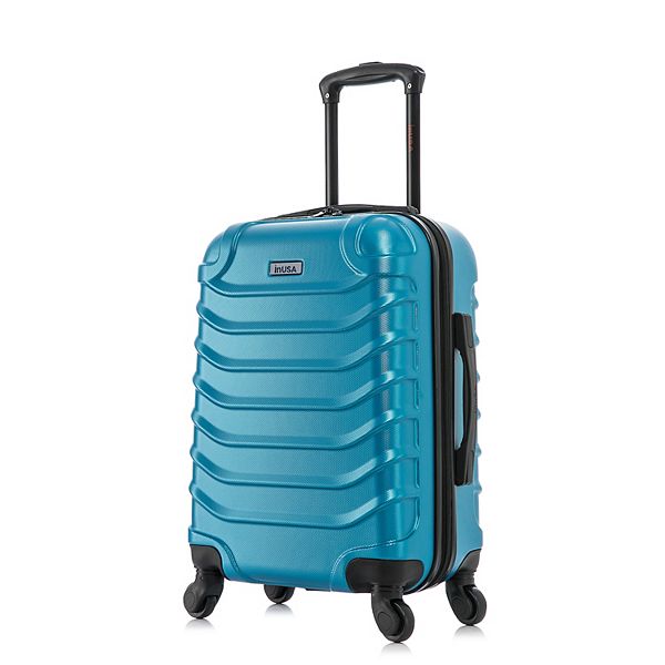 InUSA Endurance Lightweight Hardside Medium Checked Spinner Suitcase - Blue