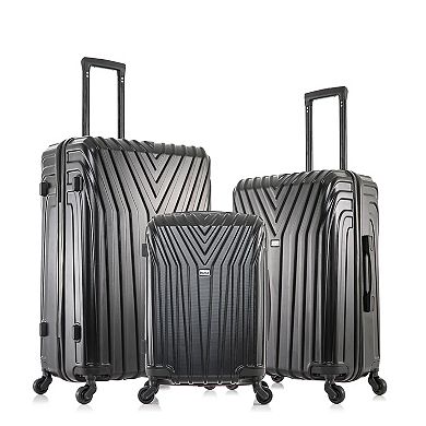 InUSA Vasty 3-Piece Hardside Spinner Luggage Set