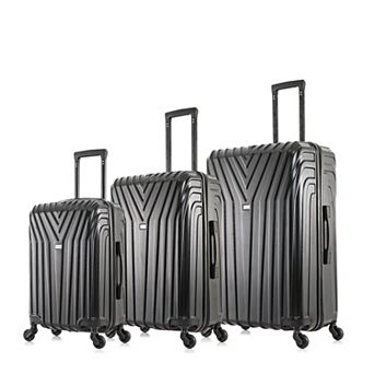 InUSA Vasty 3 pc Hardside Spinner Luggage Set