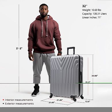 InUSA Vasty Hardside Spinner Luggage