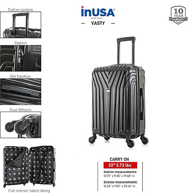 InUSA Vasty Hardside Spinner Luggage