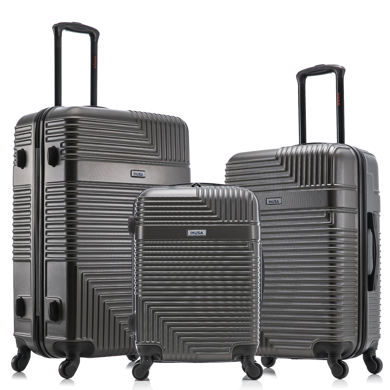 InUSA Resilience 3-Piece Hardside Spinner Luggage Set
