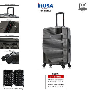 InUSA Resilience Hardside Spinner Luggage