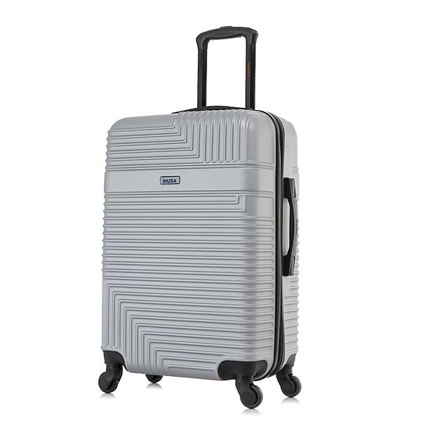 InUSA Resilience Hardside Spinner Luggage - Silver (24 INCH)