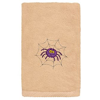 Linum Home Textiles Spider Embroidered Luxury Turkish Cotton Hand Towel