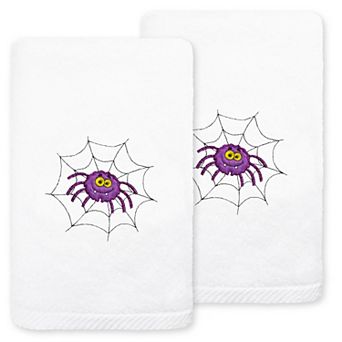 Linum Home Textiles Spider Embroidered Luxury Turkish Cotton 2-pack Hand Towel Set