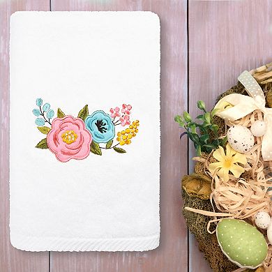 Linum Home Textiles Primavera Embroidered Luxury Turkish Cotton Hand Towel