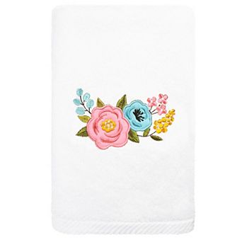 Linum Home Textiles Primavera Embroidered Luxury Turkish Cotton Hand Towel
