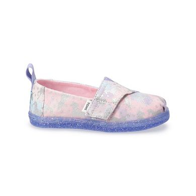  TOMS Foil Unicorn Toddler Girls' Alpargata Shoes