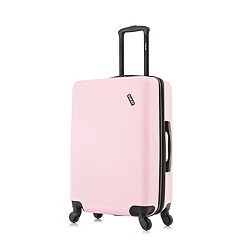 Bright pink suitcase on sale