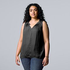 Womens Simply Vera Vera Wang Tank Tops