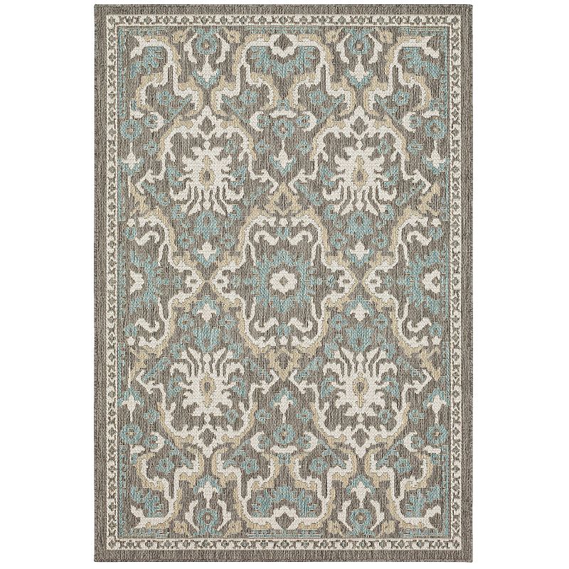 Mohawk Home Casual Oushak Indoor Outdoor Accent Area Rug, Grey, 8X10 Ft