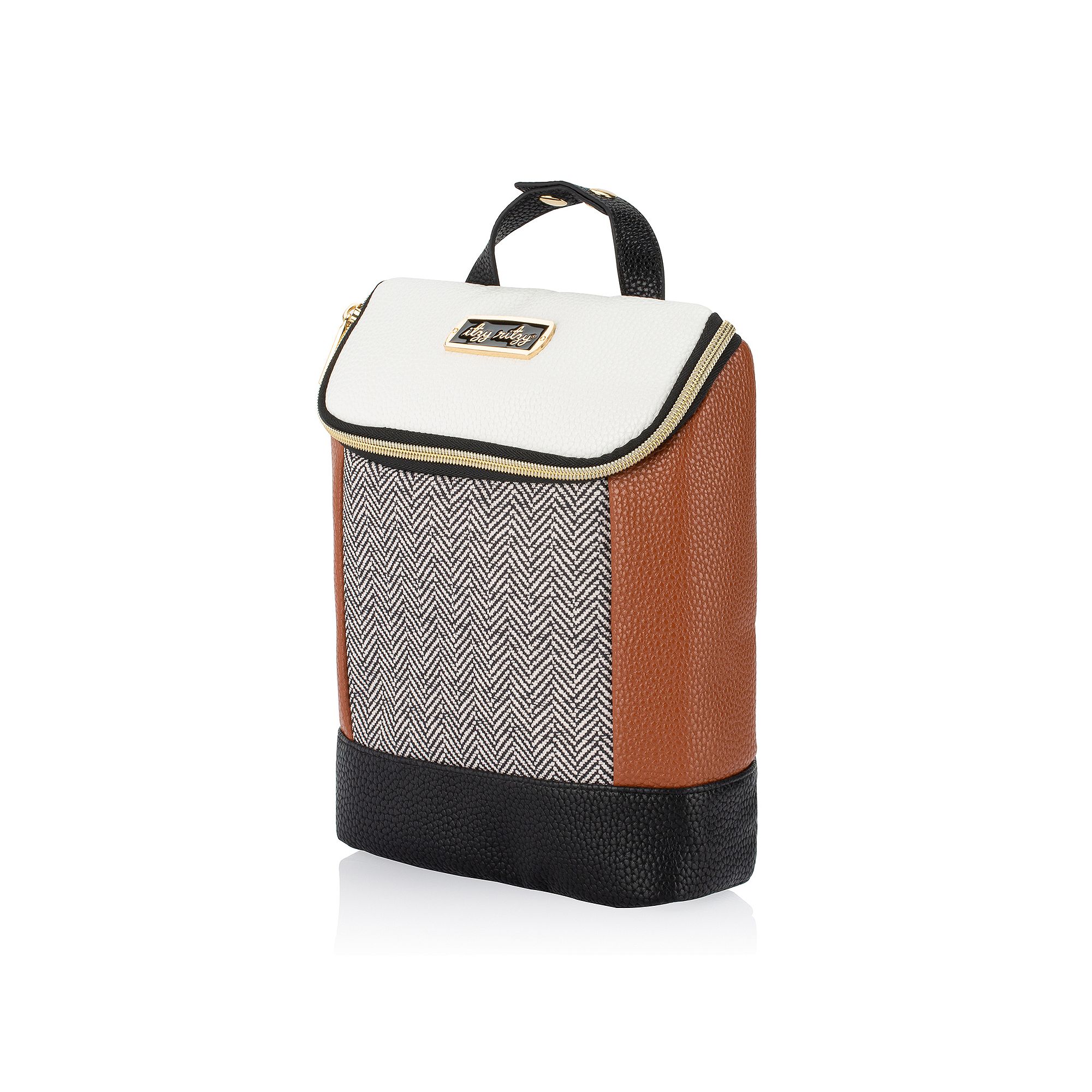 Itzy Ritzy Chill Like A Boss Bottle Bag, Brown Cream