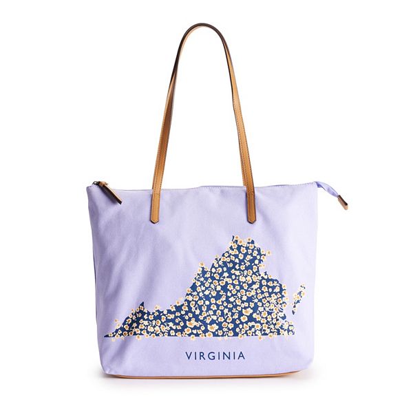 Sonoma Goods For Life Virginia Canvas Tote Bag