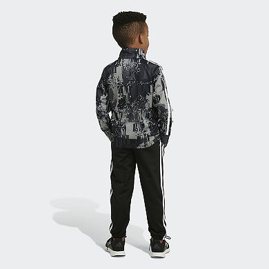 Toddler Boy adidas Camo Track Jacket & 3-Stripe Jogger Pants Set