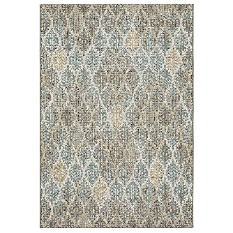 Mohawk Home Stamped Ikat Indoor Outdoor Accent Area Rug, Grey, 2.5X6 Ft