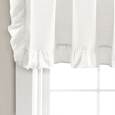 Lush Decor Linen Ruffle Valance