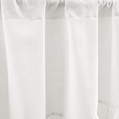 Lush Decor Linen Ruffle Valance