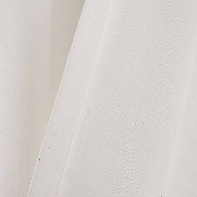 Lush Decor Faux Linen Grommet Colorblock Window Curtain Panel