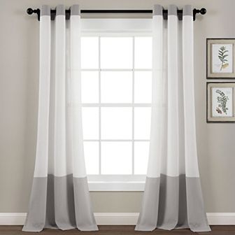 Lush Decor Medallion Ombre 2-pack Window Curtain Set