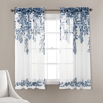 Lush Decor Tanisha 2 pc Sheer Window Curtain Panel Set